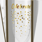 Asst New Year Champagne Glass -6 Pieces