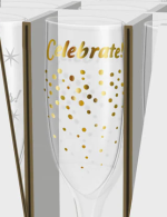 Asst New Year Champagne Glass -6 Pieces