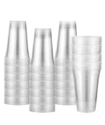 BIOCEAN 24oz Pet Clear Plastic Cups 98mm, 50 pieces x 12 bags- 600 pieces - Image 3