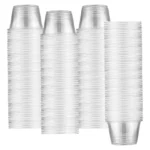 BIOCEAN 4oz Clear Portion Cups Polypropylene 74mm, 124 pieces x 20 bags- 2500 pieces/case - Image 3