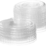 BIOCEAN 2oz Clear Portion Lids Polyethylene Terephthalate, 125 pieces x 20 bags- 2500 pieces/case