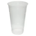 BIOCEAN 12- 24oz Flat Clear Plastic Lids 98mm, 1000 pieces/ case