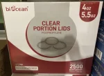 BIOCEAN 4oz clear portion lid polypropylene 76-77mm, 125 pieces x 20 bags- 2500 pieces - Image 2