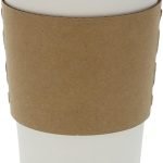 AmerCareRoyal Kraft Hot Cup Coffee Sleeves, Case of 1000-80% Recycled Fiber, Caution Hot Warning, Disposable & Protective, Fits Standard Cups