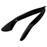 9''Serving TONGS Individually Wrapped Extra Heavy-Duty Black Disposable- 24 UNITS - Image 2