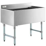 Regency 21" x 36" Underbar Ice Bin with 7 Circuit Post-Mix Cold Plate and Bottle Holders - Image 2