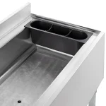 Regency 21" x 36" Underbar Ice Bin with 7 Circuit Post-Mix Cold Plate and Bottle Holders - Image 4