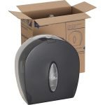 Single-Roll Jumbo Toilet Paper Dispenser by GP PRO (Georgia-Pacific), Translucent Smoke, 59009, 10.610" W x 5.390" D x 11.290" H - Image 2