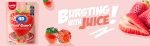 AMOS 4d strawberry juicy burst fruit gummy, strawberry 6 OZ- 12 PACK, BY April 15/ 2026 - Image 3