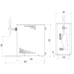 LINDR PYGMY 25/K NSF 1  Taps one tap Chilling  115V/60H - Image 2