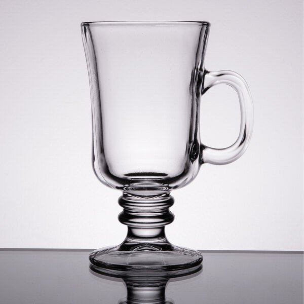 944028 Libbey 5295 8.5 oz. Irish Glass Coffee Mug - 24/Case - Image 1