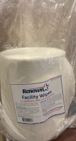 Renown Facility Wipes ALL SURFACE, ONE-STEP CLEANER 8''x10'', 800 Per Roll- 2 ROLL - Image 2