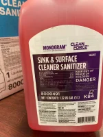 Sink & Surface Cleaner Sanitizer 1.32 US GAL- 8000491- EZ K84 - Image 2