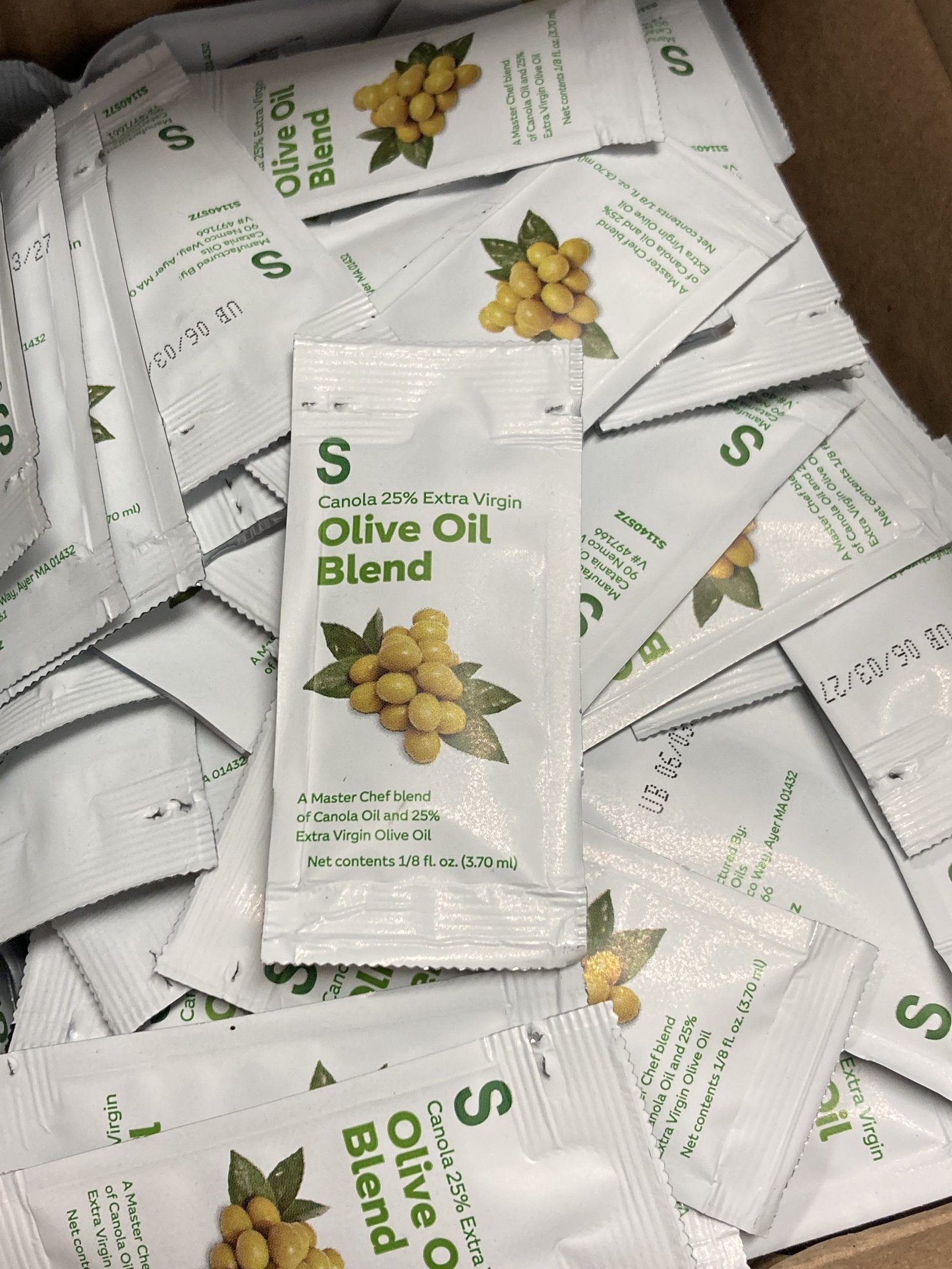 IMG_4485 🫒 Sauer Canola & Olive Oil Blend - 1/8 fl oz Packets (200 Count) - Image 1