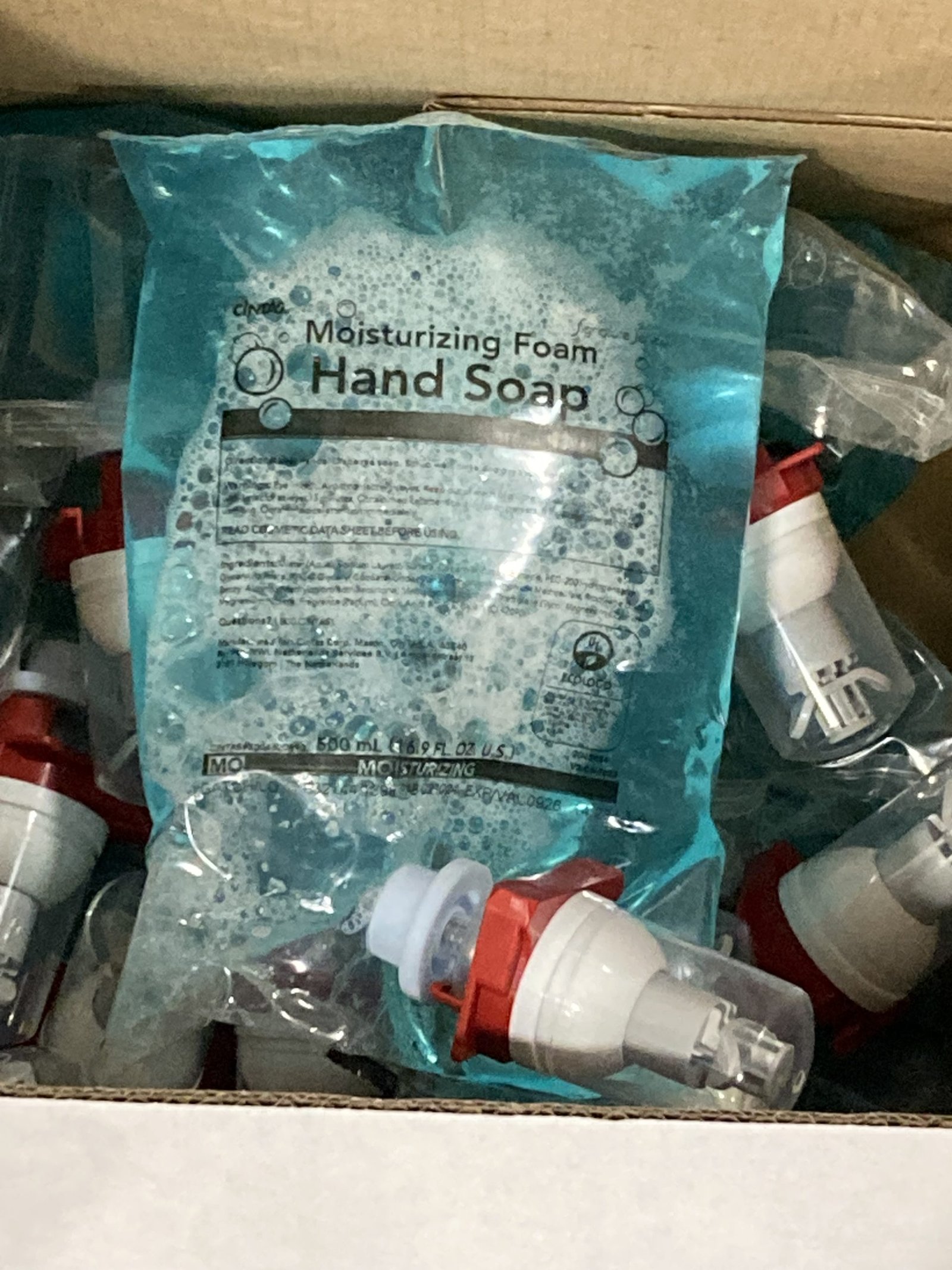 IMG_4530 🧼 Foam Soap 27070 Moisturizing Foaming Soap – Push Dispenser Refills (Pack of 10) - Image 1