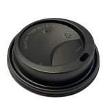 ☕ Huhtamaki Hot Cup Lids Fits 10–24 oz Hot Cups, Dome Sipper, Black, 1,000/Carton -89451