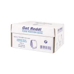 Get Reddi Saddle Pack Poly Food Portion Bags, Fold-Top Closure, 6.5"x 7''x 2.25'', CASE OF 2000 BAGS - Image 2