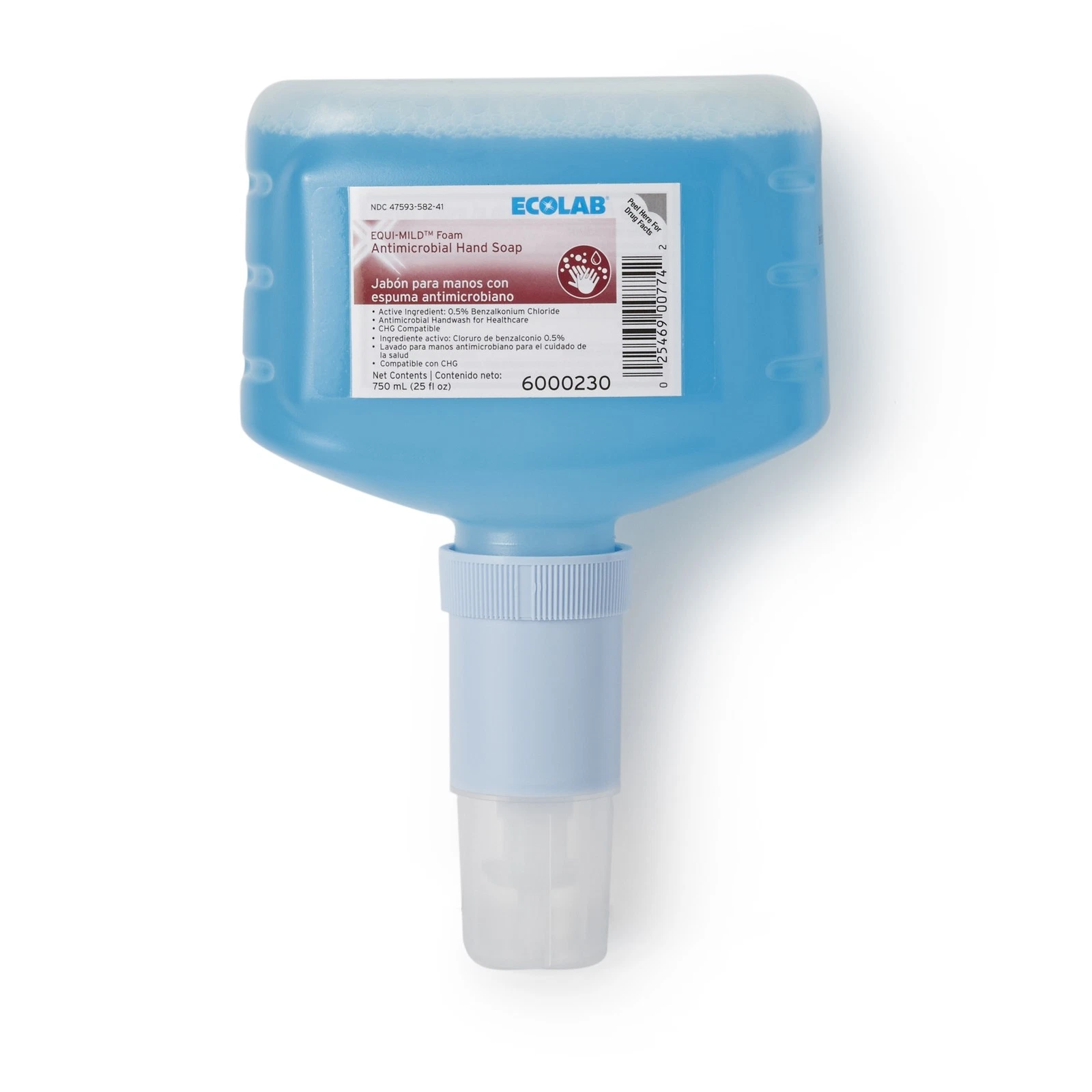 s-l1600 - 2025-09-09T110119.385 Ecolab EQUIL-MILD Foam Antimicrobial Hand Soap 750mL (25 US FL OZ) 6000230, 1 CT - Image 1