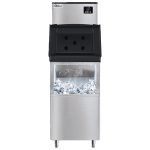Coldline EIC350M-FA 22" 350 lb. Modular Full Cube Ice Machine with 200 lb. Bin, Air Cooled