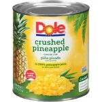 Dole Crushed Pineapple Coarse Cut, 6 LB, 11 Ounces, Sugar Free, 6 Cans/Case