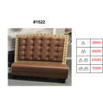 RESTAURANT CUSTOM SINGLE BOOTH #1522, 62" L X 50" H