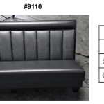 RESTAURANT CUSTOM DOUBLE BOOTH, 7 CHANNEL #9110, 48″ L X 48″ H