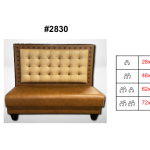 RESTAURANT CUSTOM DOUBLE BOOTH #2830, 28" L X 50" H