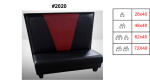 RESTAURANT CUSTOM SINGLE BOOTH #2020, 48" L X 48" H