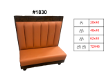 RESTAURANT CUSTOM SINGLE BOOTH 6 CHANNEL #1830, 72″ L X 48″ H
