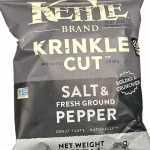 Kettle Krinkle Cut Salt and Fresh Ground Pepper Potato Chips 2 oz. bag, 24 per case