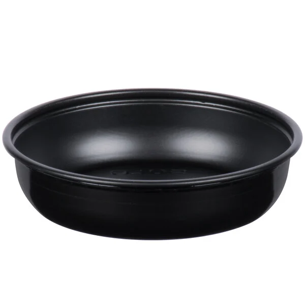 968575 Solo DSS2-0001 2.5 oz Black Plastic Sauces, Sides And Sweets Portion Cup (Case of 2500) - Image 1