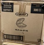 Dart 6" x 6" x 3" Microwavable Clear Hinged Plastic Take-Out Container - 300/Case - Image 3