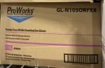 ProWorks XXL Orange Nitrile Examination Gloves - Powder Free, 100 Count, 10 Boxes/Case - Image 2