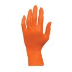 ProWorks XXL Orange Nitrile Examination Gloves - Powder Free, 100 Count, 10 Boxes/Case