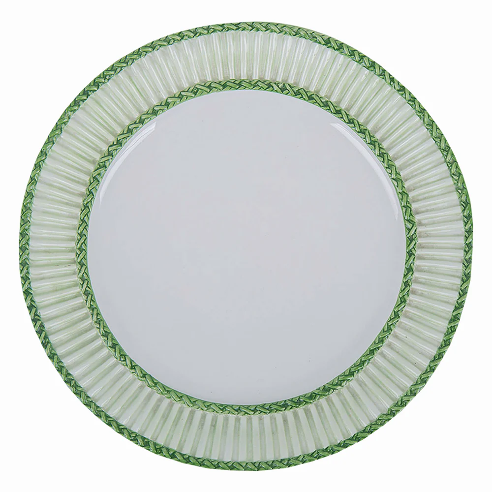 platter.2_1000x Italian Ceramic Plate Set, 12 UNITS, Dinner & Dessert Designs, GREEN 10'' - Image 1
