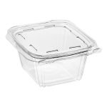Safe-T-Fresh 16 oz Container lock, seal in freshness and safety Container with Flat Lid - 240/Case