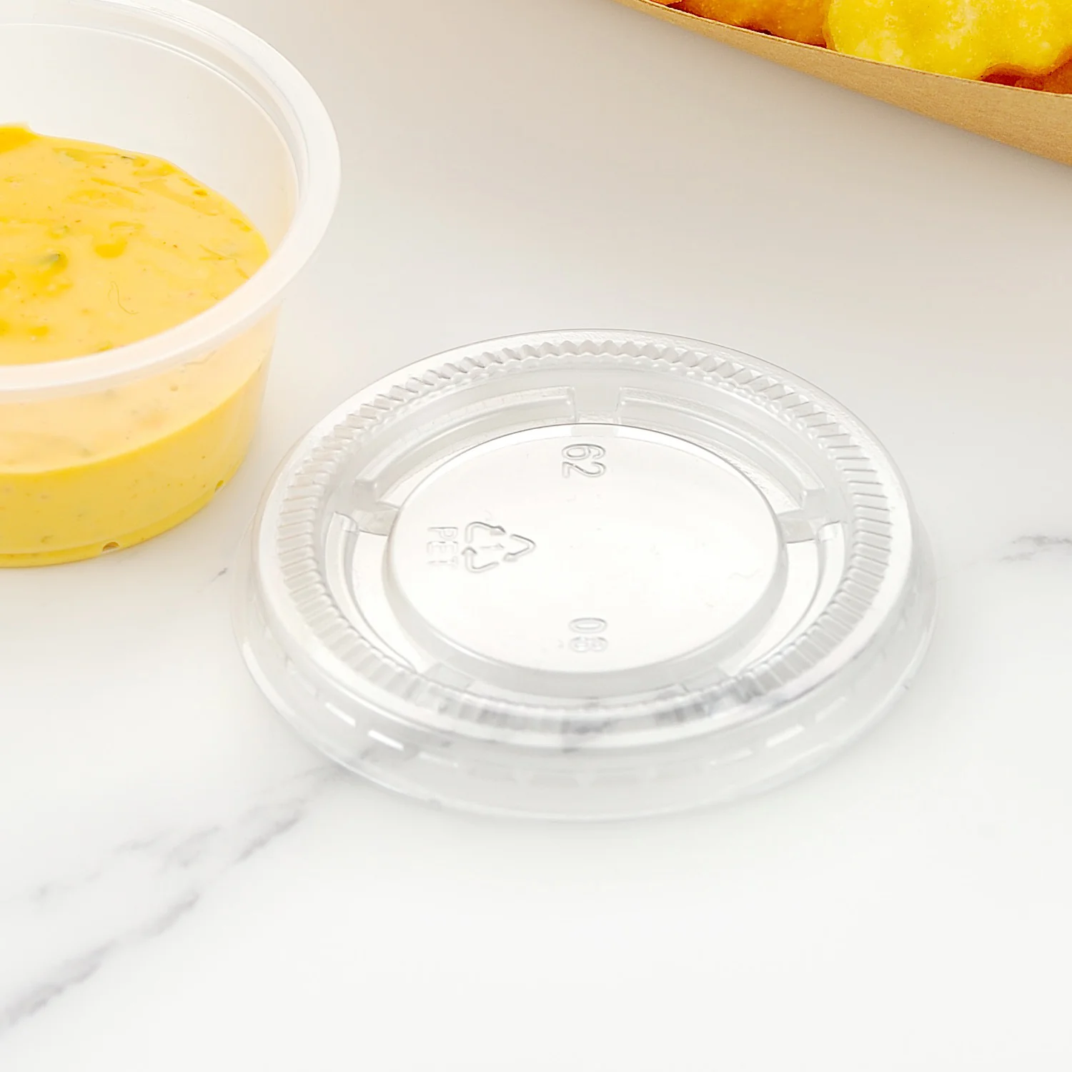 Biocean_Clear_Portion_Lids_Polyethylene_Terephthalate_3.25oz Biocean Clear Portion Lids Polyethylene Terephthalate 3.25oz