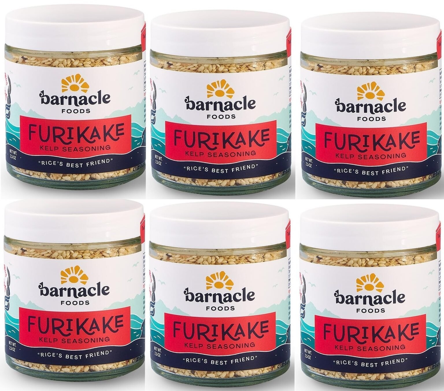 Barnacle Foods Furikake Kelp Seasoning, 2.5 oz, Seaweed Seasoning for ...