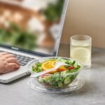 UNICUP 175mm-24oz Clear Plastic Salad Bowls with Lids, 150 Set (UN-SL240) - Image 2