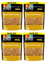 KIND Healthy Grains Almond Butter Clusters 10g PROTEIN Gluten Free, 22oz, 4 Pack/Case