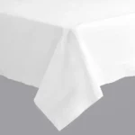 Hoffmaster 210130 54" x 108" White Cellutex Tissue / Poly Paper Table Cover - 25/Case - Image 2