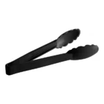 Cambro 9TGS110 Lugano 9" Black Scallop Grip Plastic Tongs- 12 Units - Image 2