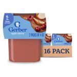 Gerber Baby Food 2nd Foods Blends, Apple Cherry Puree, Natural & Non-GMO, 4 Ounce Tubs, 2-Pack (Pack of 8)