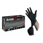 Octane Heavy Duty OHD-L Powder Free BLACK NITRILE 6 MIL- 1000 gloves per case