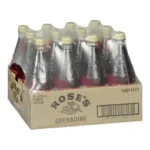 ROSE'S Grenadine Syrup 739 mL, perfect for making cocktails- 12 Bottles