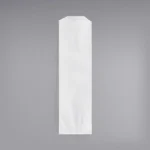 Bagcraft Papercon Togo Silverware Bag, 10" Length x 2-3/4" Width, White (Case of 2000) #300039 - Image 3