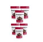 Sanders Fine Chocolate Dark Chocolate Sea Salt Caramel Pouch- 7 Ounce, 6 Pack