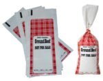 UltraSource Ground Beef Freezer Bags, 2 lb "Not for Sale"Red Plaid (Pack of 1000)
