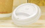 Vegware 89-Series Compostable Coffee Cup Lids, Case of 1000, Fits all 89-Series Cups, White Hot Cup Flat Lids, Plant Based CPLA Plastic, Disposable - Image 2