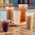 DM 24oz Pet Clear Plastic Cups - 1000 Count/Case - Image 2